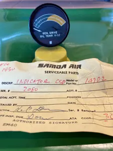 BOEING 707 GENERATOR TEMP INDICATOR 10-3232-3 *SV*